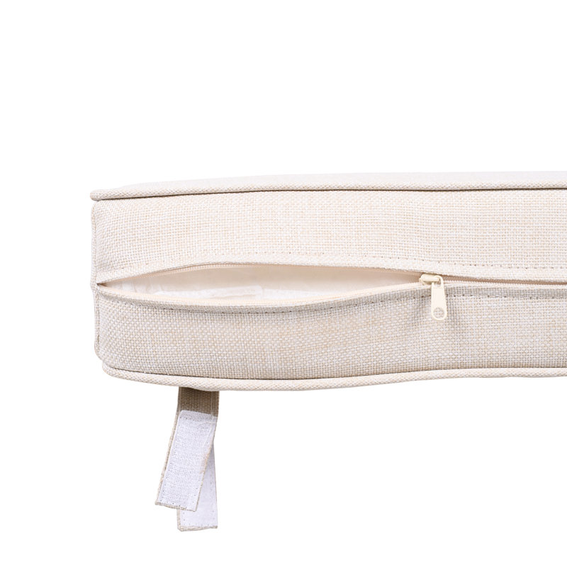 Fauteuil de patio d'extérieur avec coussins, Finition teck / osier teck, 1