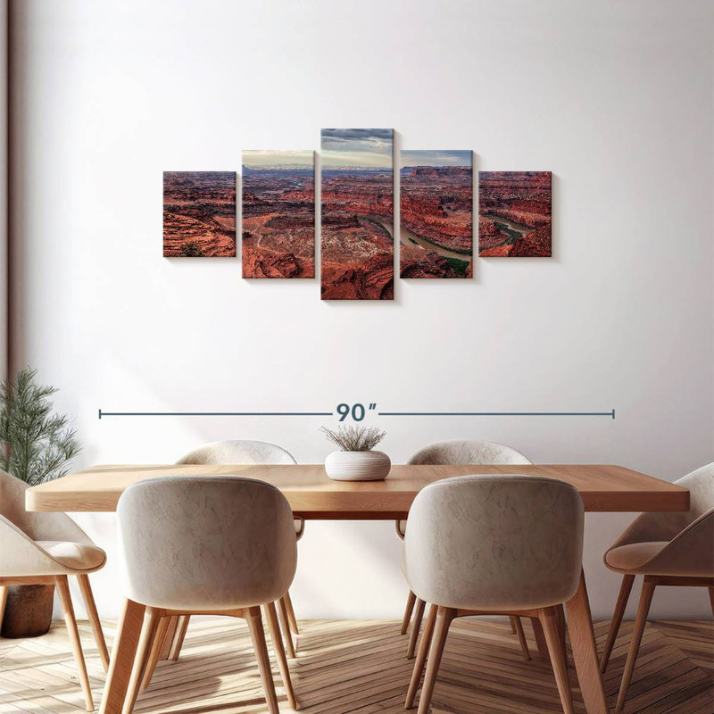 Colorado River Rock Formation, 30" H x 68" W