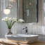 Meuble-lavabo 1 lumière Ebern Designs Rethman-1853629008