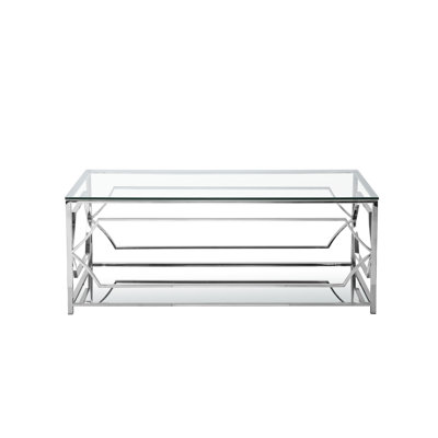 Edwards Glass Top Single Coffee Table