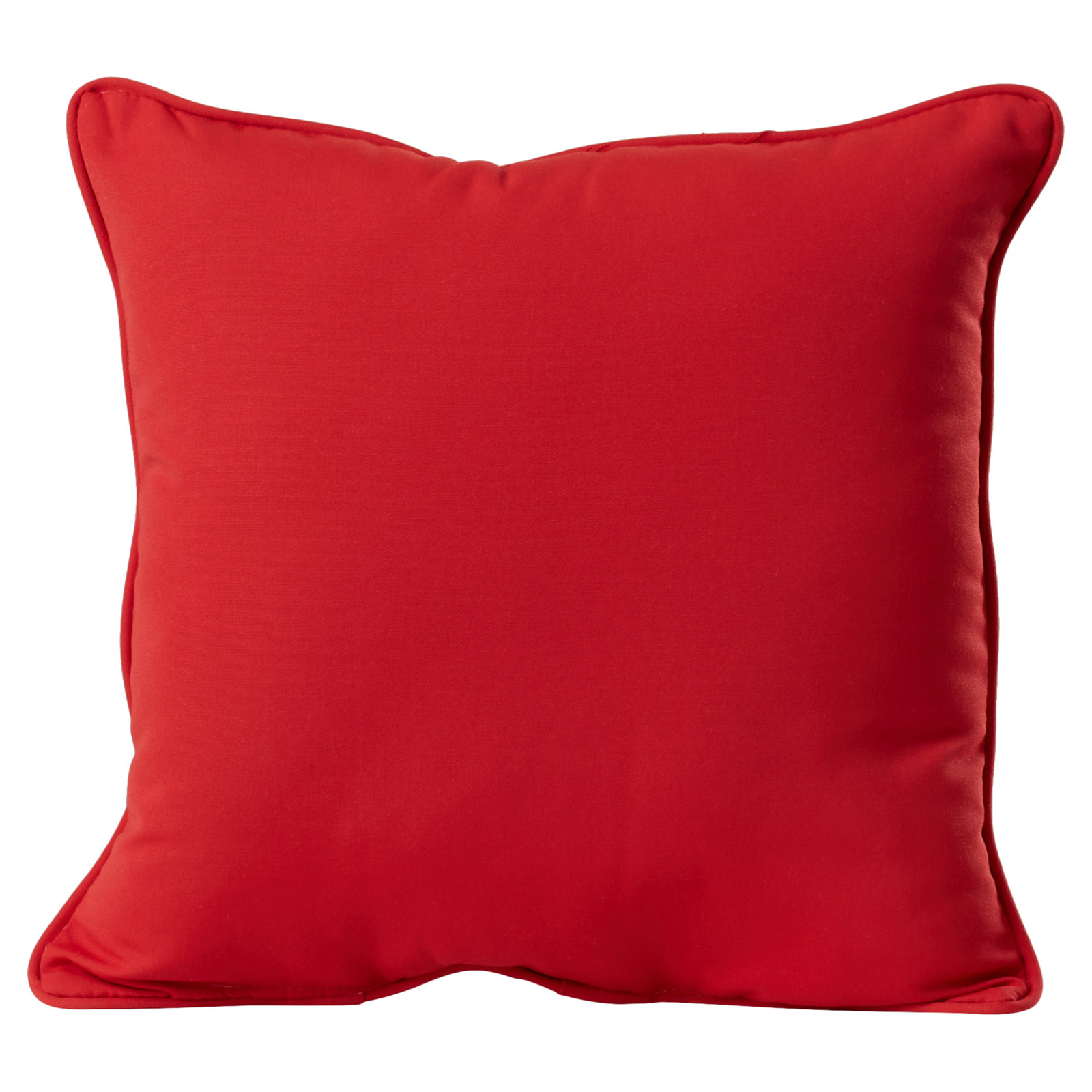 Hansah Throw Pillow, 18" H x 18" W x 6" D, Sunbrella Canvas Jockey Red