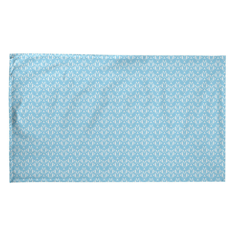 Serviette de thé art déco de substitution, Polyester sergé, Bleu
