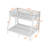 Metal Frame Bunk Bed With Slats And Ladder-378349765-378349764