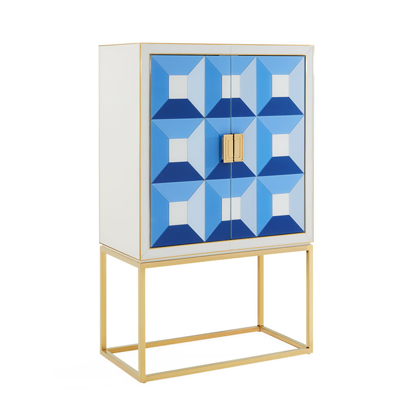 Sorrento Glass Bar Cabinet