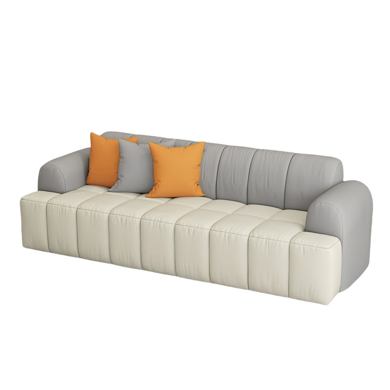 Kanesia, 2, Gris / Blanc cassé, H 28,35 po x l 82,68 po x P 29,53 po