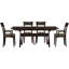 Ensemble de salle à manger extensible en bois massif 5 pièces Sarah-16804974-16804983
