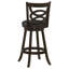 Tabouret pivotant en bois Calecita Cappuccino (ensemble de 2)-108607921
