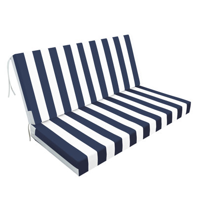 Coussins de causeuse d'extérieur pour meubles de patio, ensemble de remplacement de coussins de siège profond et imperméable Hampton Bay 48 po x 24 po, coussins de causeuse de patio pour chaise de jardin
