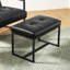 Fauteuil et repose-pieds en cuir Buren-90988295