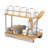 Bamboo and Silver Iron Two-Tier Slide-Out Organizer-1159072486