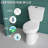 19" ADA Comfort Height Compact Two-Piece Tall Toilet for Seniors, 1.0/1.28 GPF Tornado Dual Flush, MAP 1000g