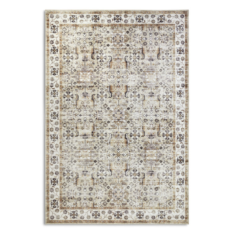 Saveh Oriental Machine Woven Area Rug