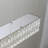 Height 138inch Stunning Crystal - embedded Rectangular Hanging Light