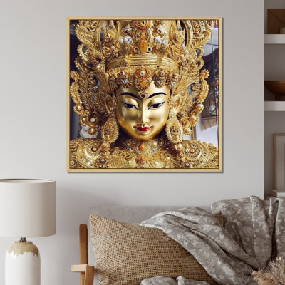 «Golden Hindu Goddess Statue», reproduction sur toile
