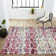 Mashawna Blocks Modern Geometric Multi/White Rug