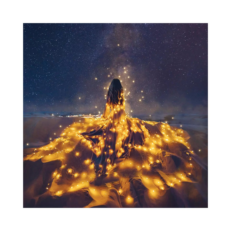 «The Desert Constellation» - Reproduction, H 26 po x l 26 po x P 1,5 po, Toile tendue