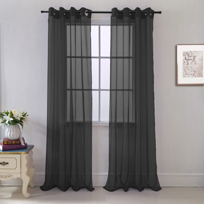Teshena Sheer Curtain Pair