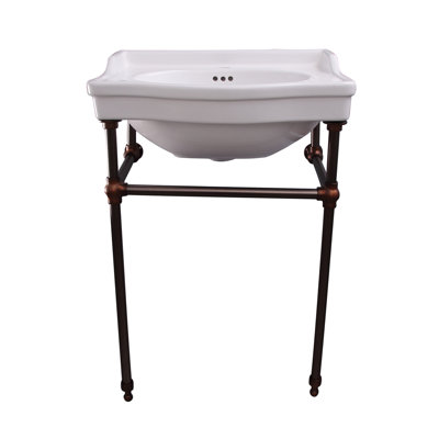 Barclay 19.25'' White Vitreous China Rectangular Bathroom Sink with Overflow
