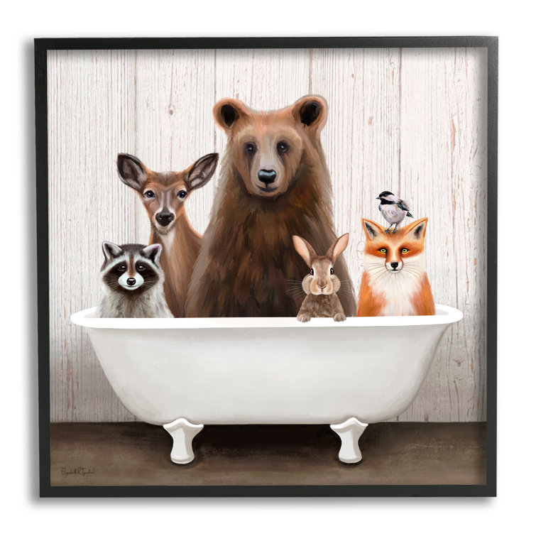 Creatures Antique Bathtub - Picture Frame Painting on MDF