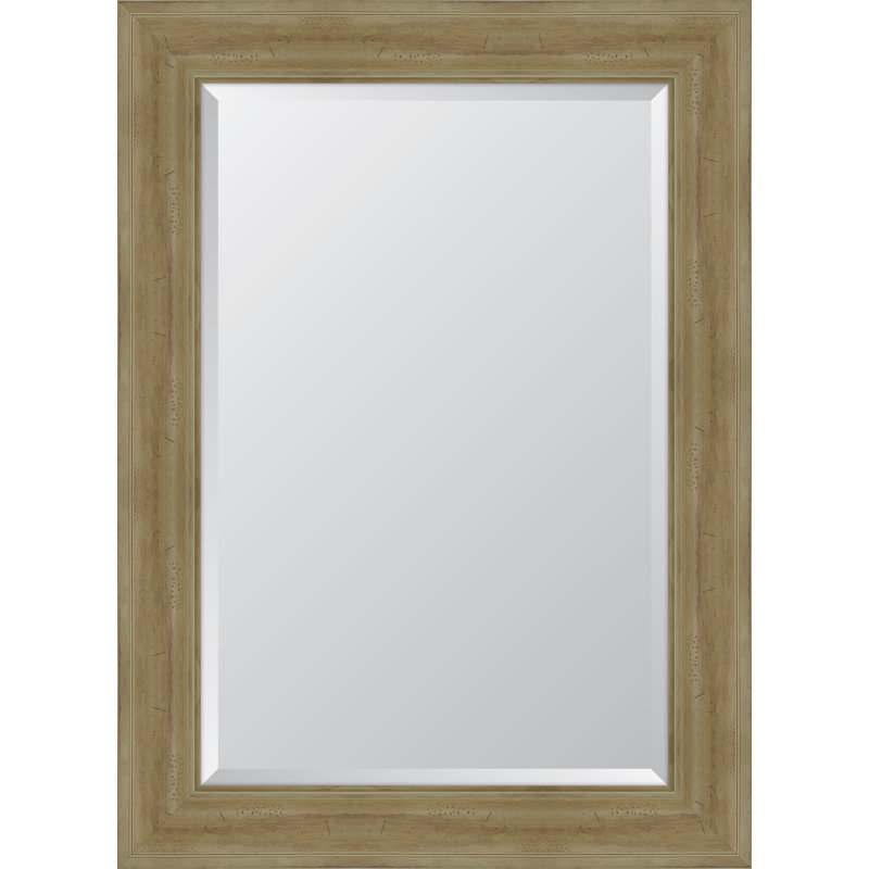 Miroir mural à cadre en résine English, H 44,5 po x l 32,5 po, Naturel