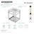 Kingston Brass Quadras 25-Inch Ceramic Console Sink with Stainless Steel Base and Shelf-49617815-49610617