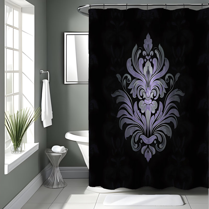 Rideau de douche Marbré, H 72 po x l 70 po