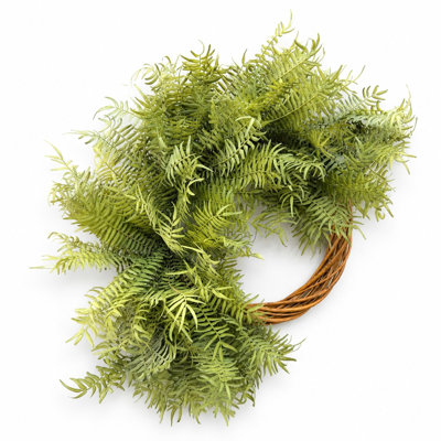 26'' Faux Fern Plastic Wreath
