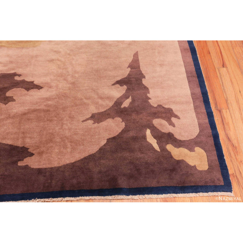 Tapis antique chinois Art Deco