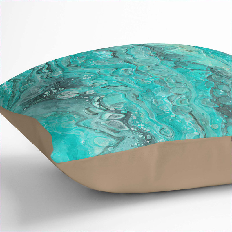 Motion in the Ocean Cushion with Filling, Stone, 55cm H x 55cm W x 20cm D