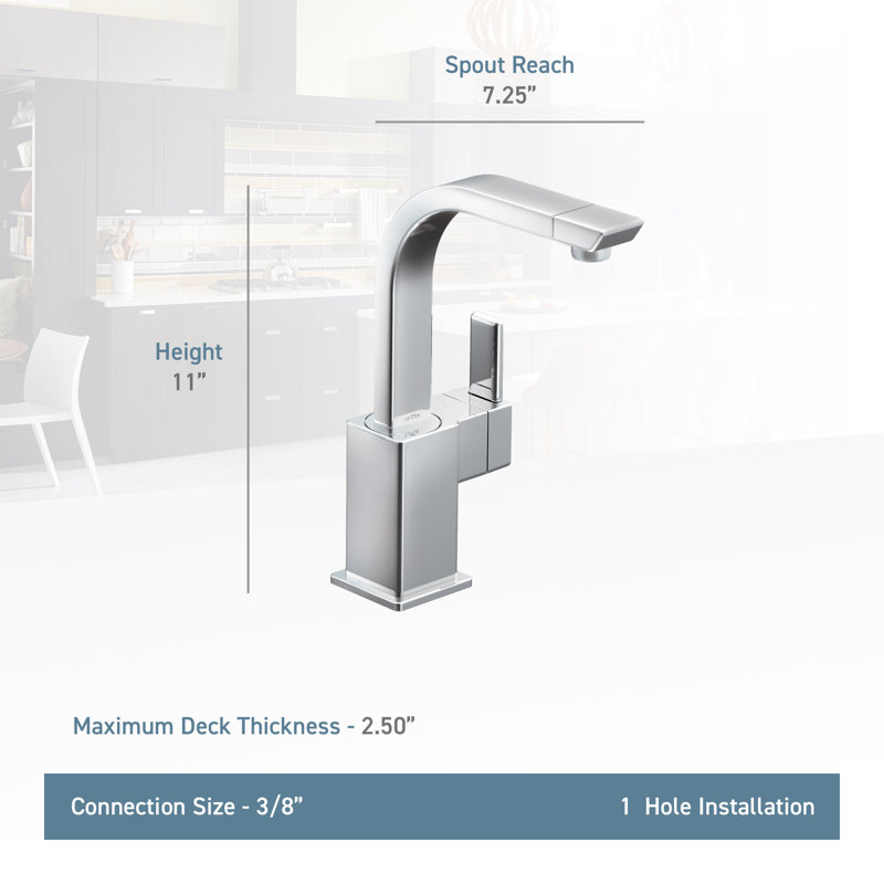 90 Degree Single Handle Kitchen Faucet