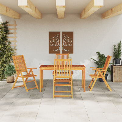 Rectangular 3 - Piece 6 - Person 150Cm L Outdoor Table Set