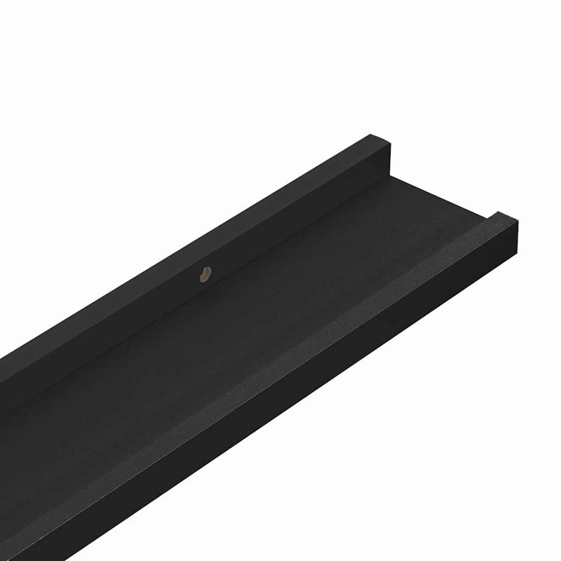 Floating Shelf, 1.2'' H x 23.6'' W x 3.5'' D, Black