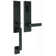 Transitional Handleset with Transitional Door Mesa Knob