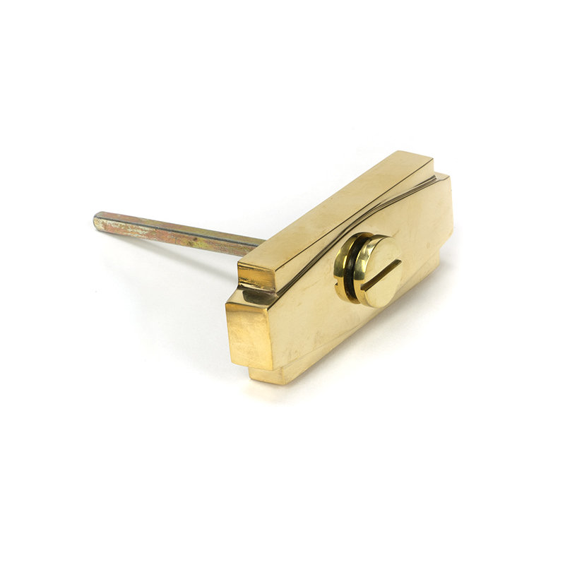 Art Deco Thumbturn, Polished Brass