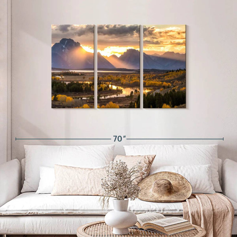 Alvord Grand Teton Panoramic View, 28" H x 45" W