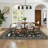 Area Rugs Modern Non-Slip Washable Rug Mark Resistant,Floral Farmhouse Carpet,Non-Shedding for Living Room Bedroom-902021333-902021328