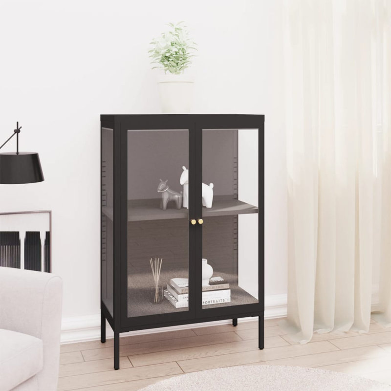 Sideboard Black Powder-coated steel Medium Adjustable Feet, Black