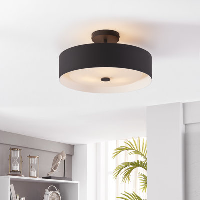 Plafonnier semi-encastré 3 lumières 15,75 po Hud