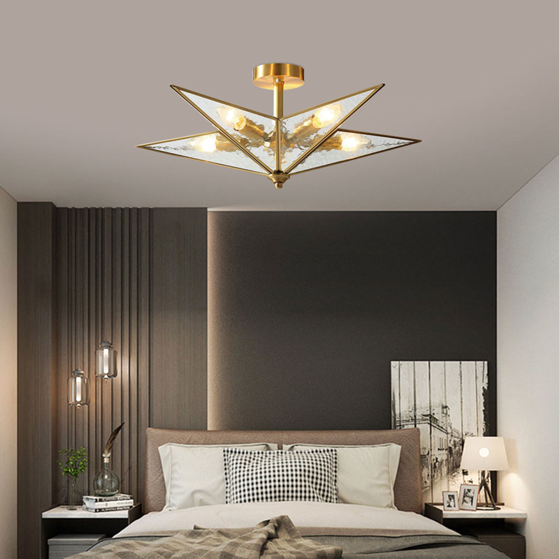 Lustre rétro 5 lumières