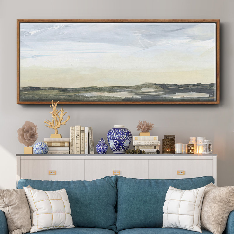Green Ridge I- Framed Canvas
