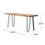 Banc en bois massif Taconic