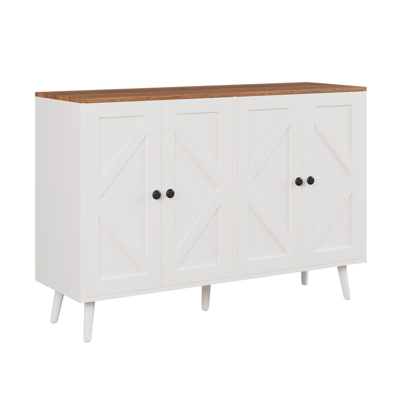 4 - Door Accent Cabinet, White