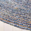 Tapis bleu / naturel tissé à plat à la main Demar-1613736232