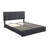 Upholstered Platform Bed With Hydraulic Storage System, No Box Spring Needed