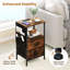 38cm W Metal Bedside Table