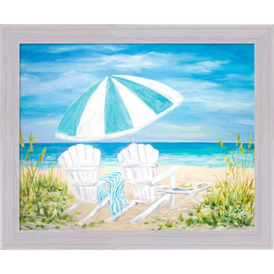 " Beach Umbrella " by Julie DeRice