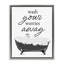 Cadre flottant Bubble Bath Wash Worries, design par lettré et doublé-520649890-520649888