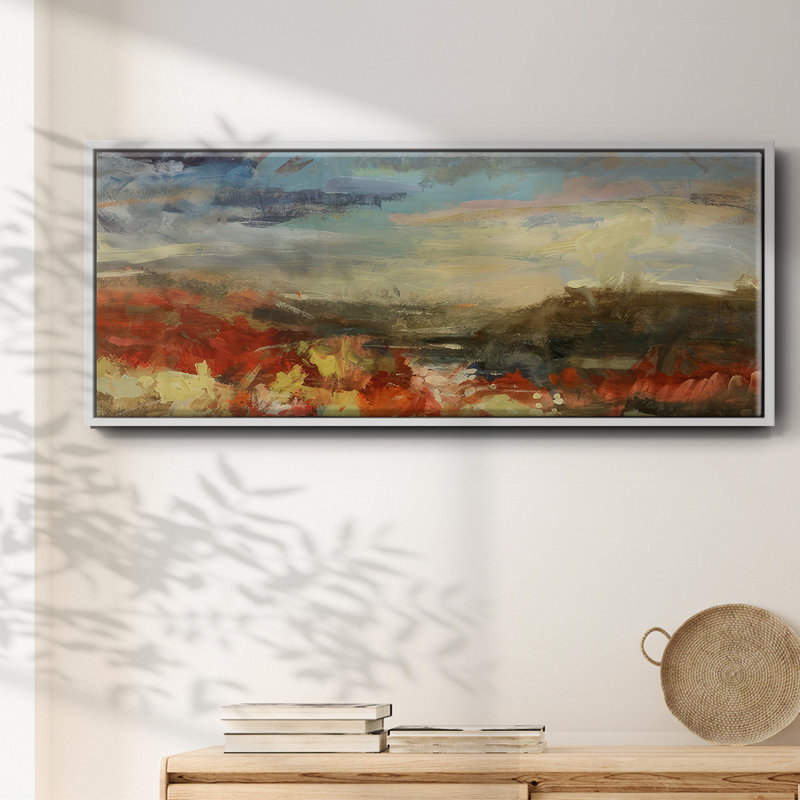 Landscape Study - Toile encadrée, Blanc, H 24 po x l 60 po x P 1,5 po