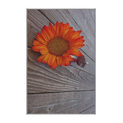 Tapis zone grise en coton tournesol