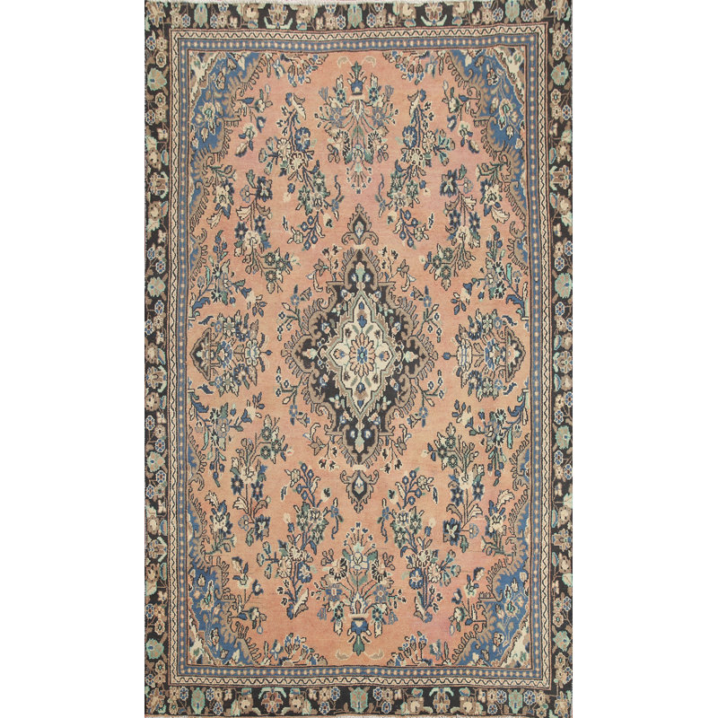 Tapis traditionnel rétro en laine 6 x 9